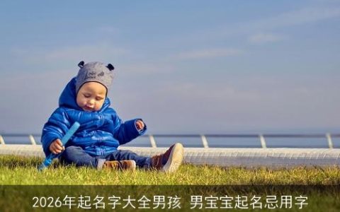 2026年起名字大全男孩 男宝宝起名忌用字