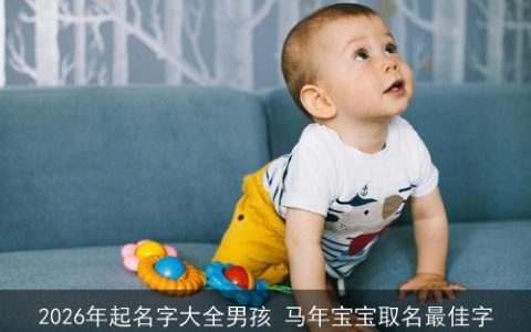 2026年起名字大全男孩 马年宝宝取名最佳字