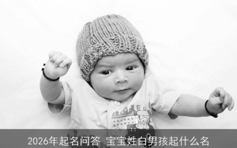 2026年起名问答 宝宝姓白男孩起什么名