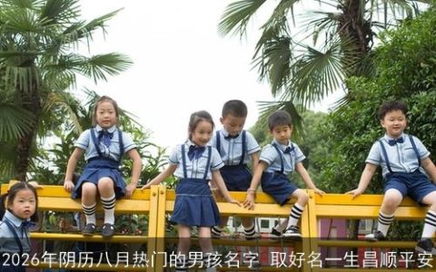 2026年阴历八月热门的男孩名字 取好名一生昌顺平安