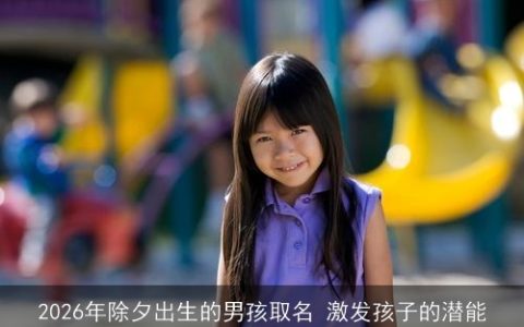 2026年除夕出生的男孩取名 激发孩子的潜能