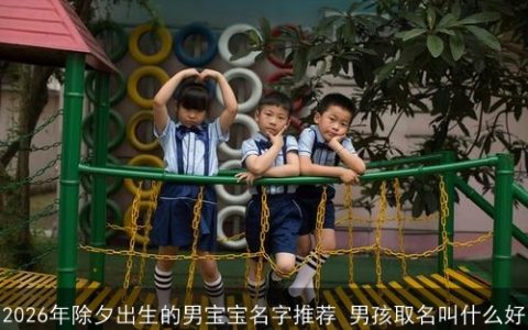 2026年除夕出生的男宝宝名字推荐 男孩取名叫什么好