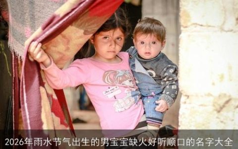 2026年雨水节气出生的男宝宝缺火好听顺口的名字大全