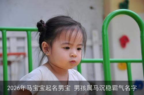 2026年马宝宝起名男宝 男孩属马沉稳霸气名字