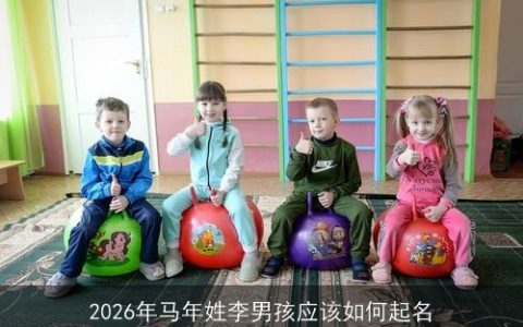 2026年马年姓李男孩应该如何起名
