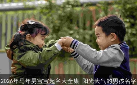 2026年马年男宝宝起名大全集 阳光大气的男孩名字