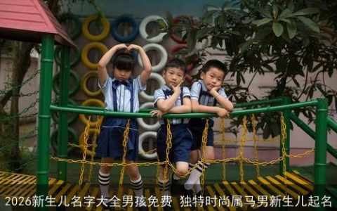 2026新生儿名字大全男孩免费 独特时尚属马男新生儿起名
