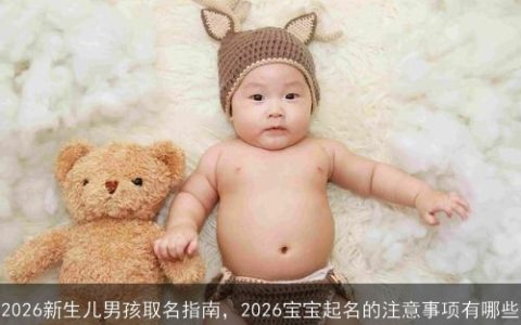 2026新生儿男孩取名指南，2026宝宝起名的注意事项有哪些