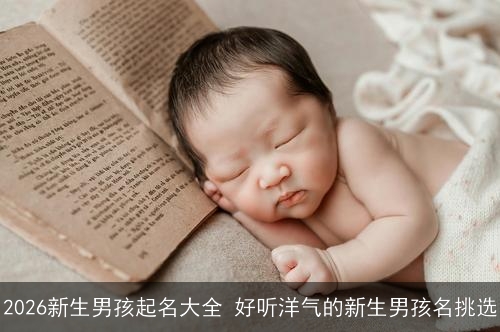 2026新生男孩起名大全 好听洋气的新生男孩名挑选