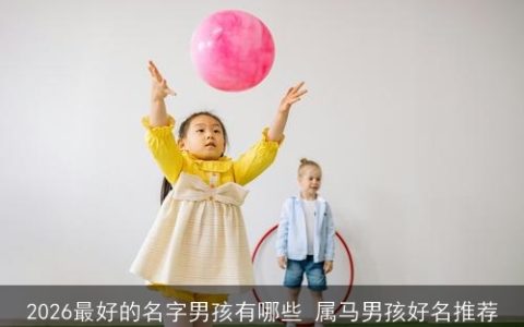 2026最好的名字男孩有哪些 属马男孩好名推荐