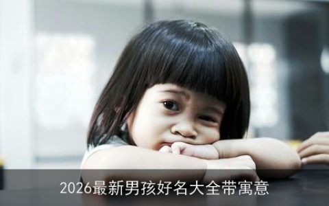 2026最新男孩好名大全带寓意
