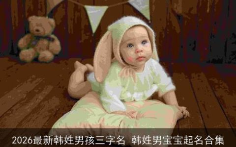 2026最新韩姓男孩三字名 韩姓男宝宝起名合集