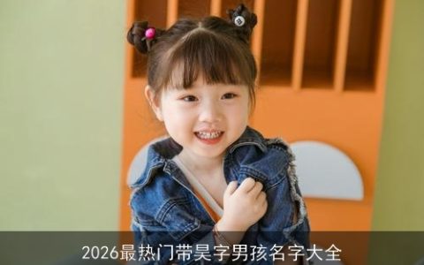 2026最热门带昊字男孩名字大全