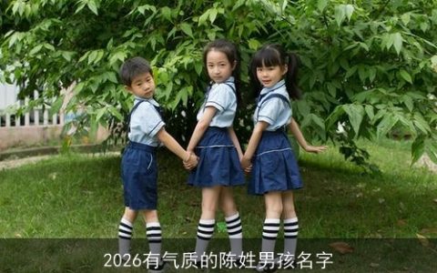 2026有气质的陈姓男孩名字