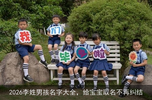 2026李姓男孩名字大全，给宝宝取名不再纠结