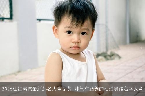 2026杜姓男孩最新起名大全免费 帅气有涵养的杜姓男孩名字大全