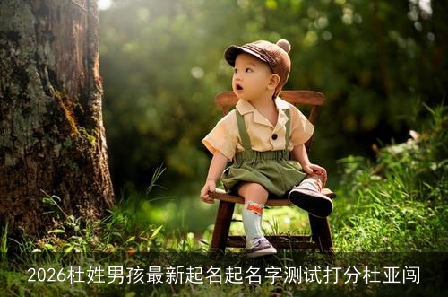 2026杜姓男孩最新起名起名字测试打分杜亚闯