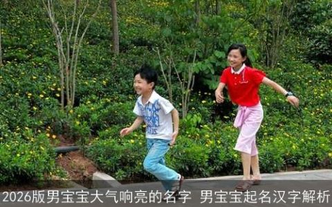 2026版男宝宝大气响亮的名字 男宝宝起名汉字解析