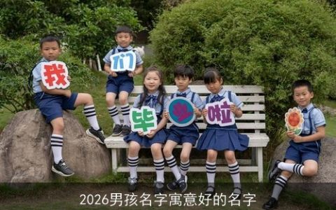 2026男孩名字寓意好的名字
