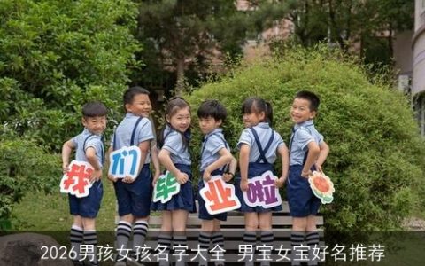 2026男孩女孩名字大全 男宝女宝好名推荐