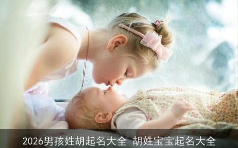 2026男孩姓胡起名大全 胡姓宝宝起名大全