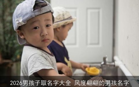 2026男孩子取名字大全 风度翩翩的男孩名字