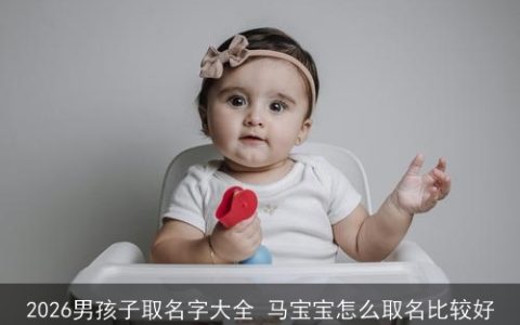 2026男孩子取名字大全 马宝宝怎么取名比较好