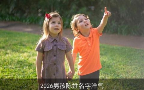 2026男孩陈姓名字洋气