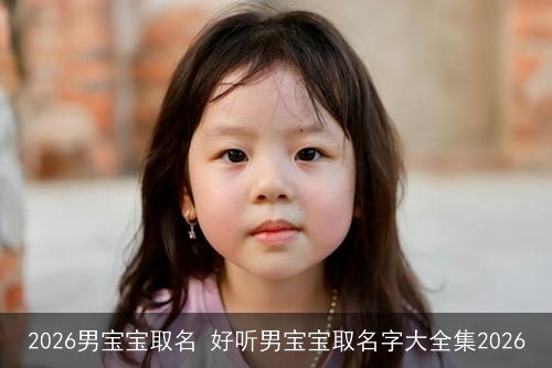 2026男宝宝取名 好听男宝宝取名字大全集2026