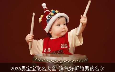 2026男宝宝取名大全 洋气好听的男孩名字