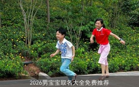 2026男宝宝取名大全免费推荐