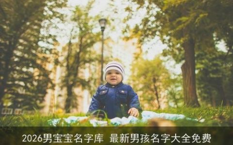 2026男宝宝名字库 最新男孩名字大全免费