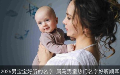 2026男宝宝好听的名字 属马男童热门名字好听顺耳