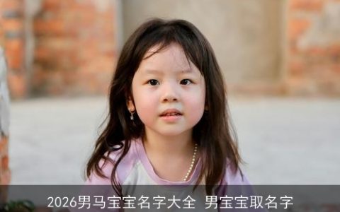 2026男马宝宝名字大全 男宝宝取名字
