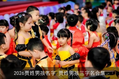 2026贾姓男孩名字 贾姓男孩三字名合集