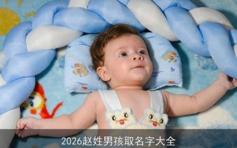 2026赵姓男孩取名字大全