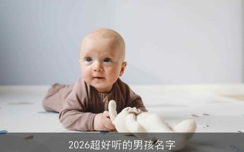 2026超好听的男孩名字