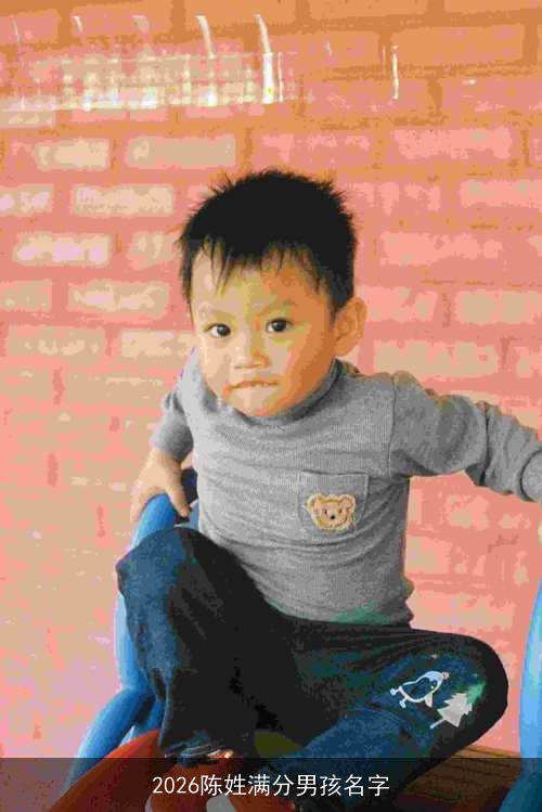 2026陈姓满分男孩名字
