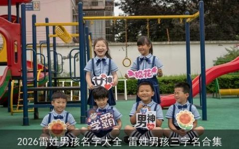 2026雷姓男孩名字大全 雷姓男孩三字名合集