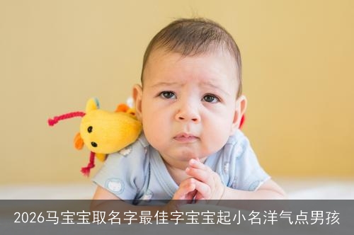 2026马宝宝取名字最佳字宝宝起小名洋气点男孩