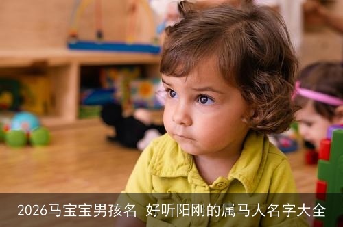 2026马宝宝男孩名 好听阳刚的属马人名字大全