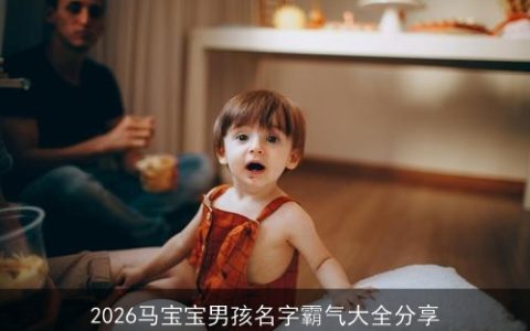 2026马宝宝男孩名字霸气大全分享
