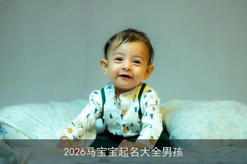 2026马宝宝起名大全男孩