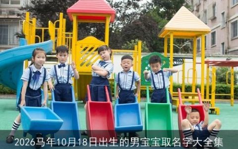 2026马年10月18日出生的男宝宝取名字大全集
