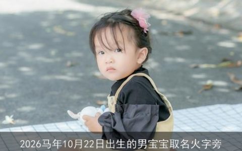 2026马年10月22日出生的男宝宝取名火字旁
