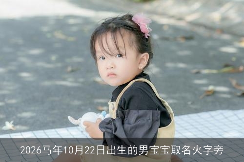 2026马年10月22日出生的男宝宝取名火字旁