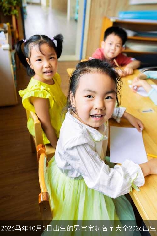 2026马年10月3日出生的男宝宝起名字大全2026出生