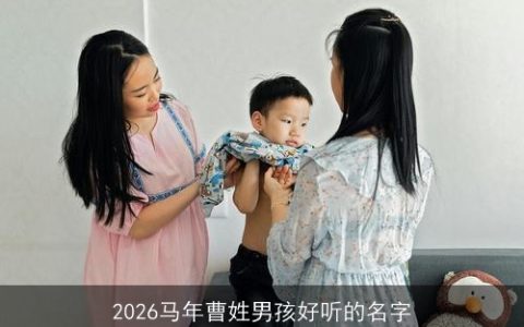 2026马年曹姓男孩好听的名字