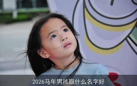2026马年男孩取什么名字好