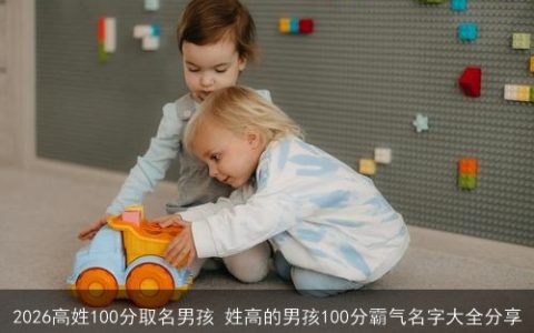 2026高姓100分取名男孩 姓高的男孩100分霸气名字大全分享